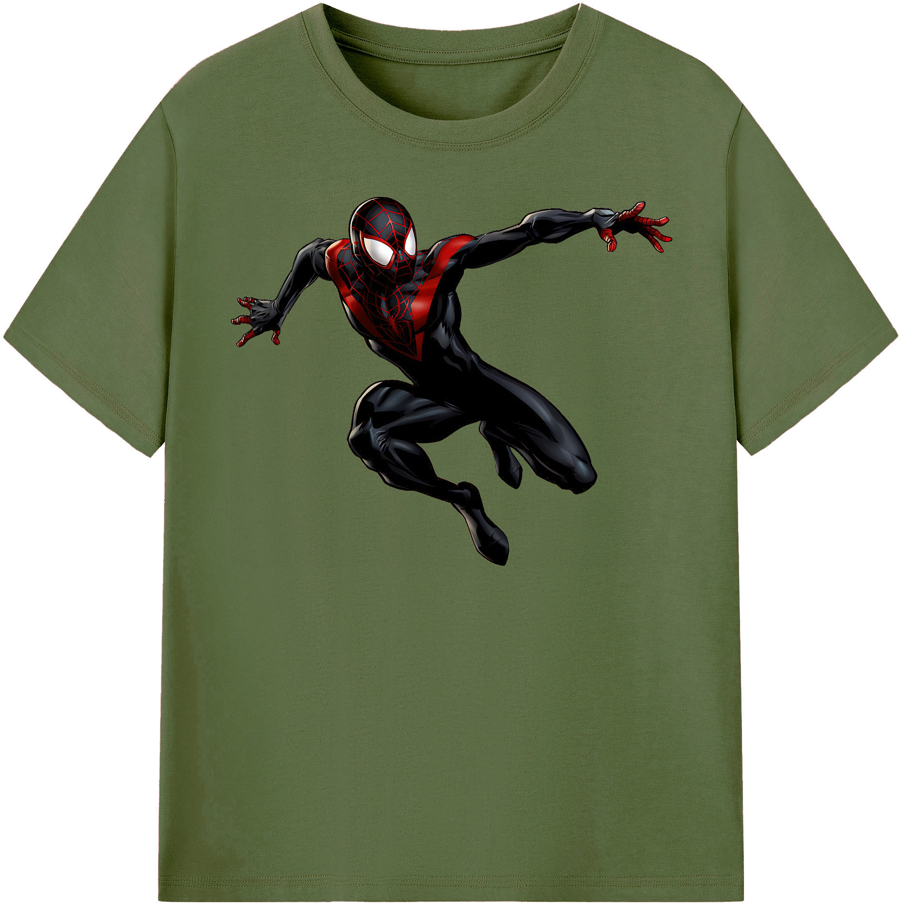 （画像用） Spider Man スパイダーマン 綿100％半袖Tシャツ（フロントプリント）